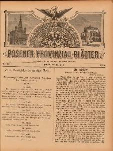 Posener Provinzial-Bl&auml;tter 1895.07.14 Nr28