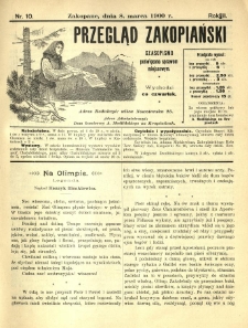 Przegląd Zakopiański : czasopismo poświęcone sprawom miejscowym. 1900.03.08 R.2 Nr10