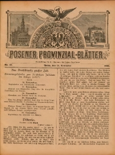 Posener Provinzial-Bl&auml;tter 1895.11.24 Nr47