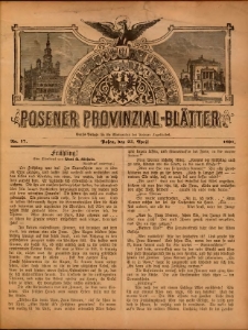 Posener Provinzial-Bl&auml;tter 1897.04.25 Nr17