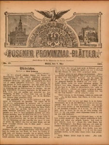 Posener Provinzial-Bl&auml;tter 1897.05.09 Nr19