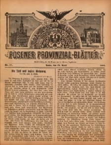 Posener Provinzial-Bl&auml;tter 1898.04.24 Nr17