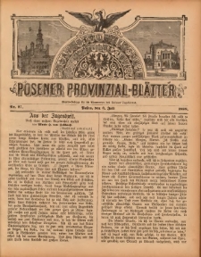 Posener Provinzial-Bl&auml;tter 1898.07.03 Nr27