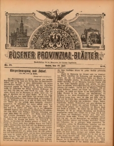Posener Provinzial-Bl&auml;tter 1898.07.10 Nr28