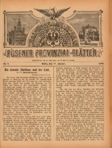 Posener Provinzial-Bl&auml;tter 1899.01.15 Nr3
