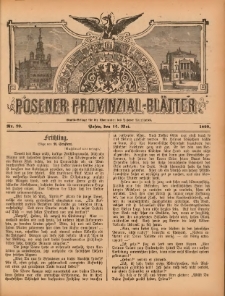 Posener Provinzial-Bl&auml;tter 1899.05.14 Nr20