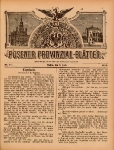 Posener Provinzial-Bl&auml;tter 1899.07.02 Nr27