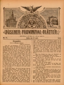 Posener Provinzial-Bl&auml;tter 1899.07.23 Nr30