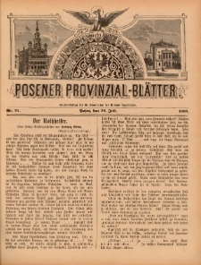 Posener Provinzial-Bl&auml;tter 1899.07.30 Nr31
