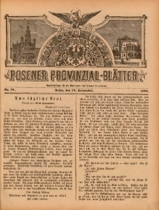 Posener Provinzial-Bl&auml;tter 1899.09.24 Nr39