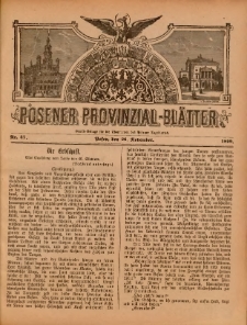 Posener Provinzial-Bl&auml;tter 1899.11.26 Nr47