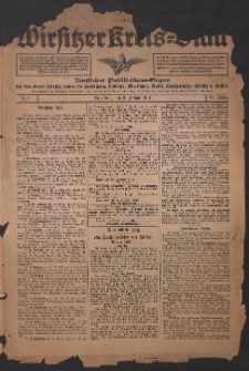 Wirsitzer Kreis-Blatt: Amtliches Publikationsorgan für den Kreis Wirsitz 1914.01.03 Jg.70 Nr1