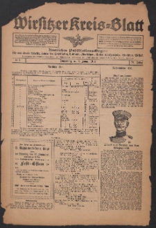 Wirsitzer Kreis-Blatt: Amtliches Publikationsorgan für den Kreis Wirsitz 1914.01.08 Jg.70 Nr3