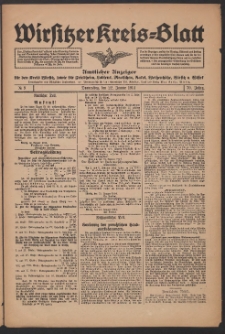 Wirsitzer Kreis-Blatt: Amtliches Publikationsorgan für den Kreis Wirsitz 1914.01.22 Jg.70 Nr9