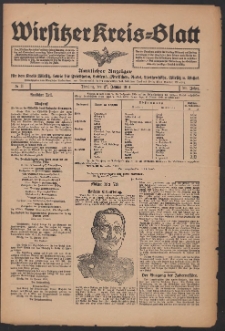 Wirsitzer Kreis-Blatt: Amtliches Publikationsorgan für den Kreis Wirsitz 1914.01.27 Jg.70 Nr11