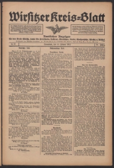 Wirsitzer Kreis-Blatt: Amtliches Publikationsorgan für den Kreis Wirsitz 1914.02.14 Jg.70 Nr19