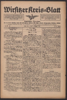 Wirsitzer Kreis-Blatt: Amtliches Publikationsorgan für den Kreis Wirsitz 1914.02.21 Jg.70 Nr22