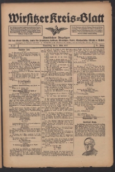 Wirsitzer Kreis-Blatt: Amtliches Publikationsorgan für den Kreis Wirsitz 1914.03.05 Jg.70 Nr27
