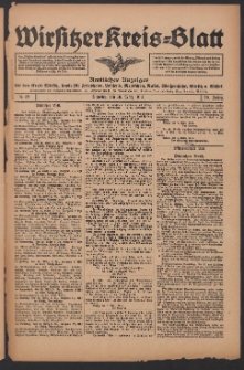 Wirsitzer Kreis-Blatt: Amtliches Publikationsorgan für den Kreis Wirsitz 1914.03.10 Jg.70 Nr29