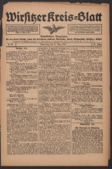 Wirsitzer Kreis-Blatt: Amtliches Publikationsorgan für den Kreis Wirsitz 1914.03.12 Jg.70 Nr30