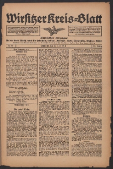 Wirsitzer Kreis-Blatt: Amtliches Publikationsorgan für den Kreis Wirsitz 1914.03.15 Jg.70 Nr31