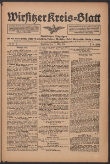 Wirsitzer Kreis-Blatt: Amtliches Publikationsorgan für den Kreis Wirsitz 1914.03.19 Jg.70 Nr33