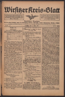 Wirsitzer Kreis-Blatt: Amtliches Publikationsorgan für den Kreis Wirsitz 1914.03.24 Jg.70 Nr35
