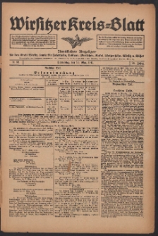 Wirsitzer Kreis-Blatt: Amtliches Publikationsorgan für den Kreis Wirsitz 1914.03.26 Jg.70 Nr36