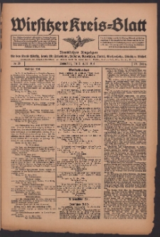 Wirsitzer Kreis-Blatt: Amtliches Publikationsorgan für den Kreis Wirsitz 1914.04.02 Jg.70 Nr39