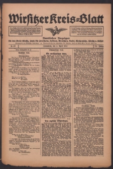 Wirsitzer Kreis-Blatt: Amtliches Publikationsorgan für den Kreis Wirsitz 1914.04.04 Jg.70 Nr40