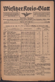 Wirsitzer Kreis-Blatt: Amtliches Publikationsorgan für den Kreis Wirsitz 1914.04.25 Jg.70 Nr48