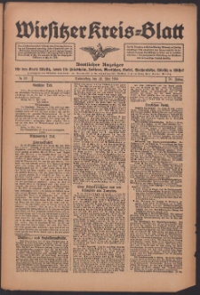 Wirsitzer Kreis-Blatt: Amtliches Publikationsorgan für den Kreis Wirsitz 1914.05.21 Jg.70 Nr59