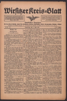 Wirsitzer Kreis-Blatt: Amtliches Publikationsorgan für den Kreis Wirsitz 1914.06.04 Jg.70 Nr64