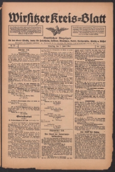 Wirsitzer Kreis-Blatt: Amtliches Publikationsorgan für den Kreis Wirsitz 1914.07.07 Jg.70 Nr78