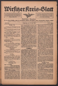 Wirsitzer Kreis-Blatt: Amtliches Publikationsorgan für den Kreis Wirsitz 1914.07.16 Jg.70 Nr82