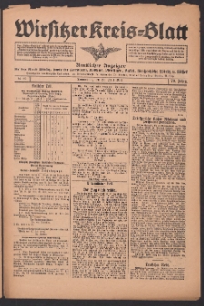Wirsitzer Kreis-Blatt: Amtliches Publikationsorgan für den Kreis Wirsitz 1914.07.23 Jg.70 Nr85
