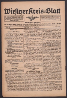 Wirsitzer Kreis-Blatt: Amtliches Publikationsorgan für den Kreis Wirsitz 1914.08.13 Jg.70 Nr94