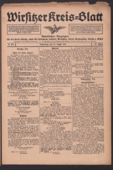 Wirsitzer Kreis-Blatt: Amtliches Publikationsorgan für den Kreis Wirsitz 1914.08.27 Jg.70 Nr100