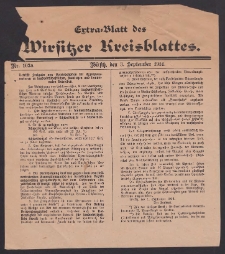 Wirsitzer Kreis-Blatt: Amtliches Publikationsorgan für den Kreis Wirsitz 1914.09.03 Jg.70 Nr103a Extra-Blatt