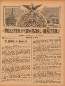Posener Provinzial-Bl&auml;tter 1900.04.08 Nr14