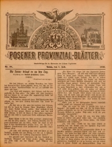 Posener Provinzial-Bl&auml;tter 1900.07.01 Nr26