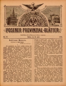 Posener Provinzial-Bl&auml;tter 1900.07.22 Nr29