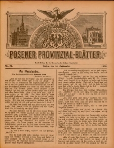 Posener Provinzial-Bl&auml;tter 1900.09.16 Nr37