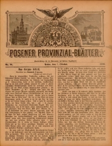 Posener Provinzial-Bl&auml;tter 1900.10.07 Nr40