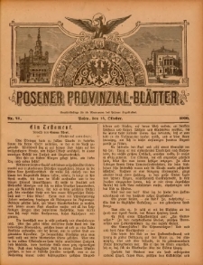 Posener Provinzial-Bl&auml;tter 1900.10.14 Nr41