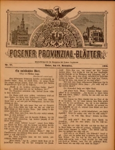 Posener Provinzial-Bl&auml;tter 1900.11.11 Nr45