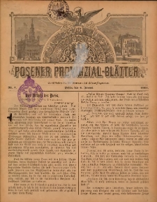 Posener Provinzial-Bl&auml;tter 1901.01.06 Nr1
