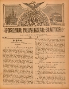 Posener Provinzial-Bl&auml;tter 1901.07.07 Nr27