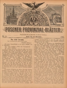 Posener Provinzial-Bl&auml;tter 1901.11.10 Nr45