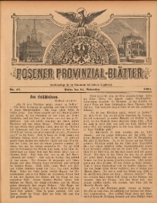 Posener Provinzial-Bl&auml;tter 1901.11.24 Nr47
